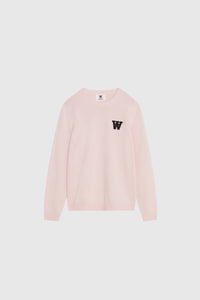 Double A by Wood Wood Tay AA CS Patch Jumper, pale pink