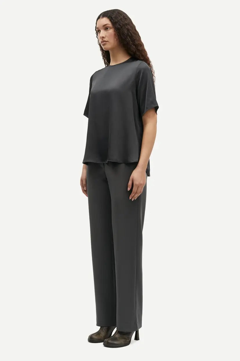 Samsöe Denise top 14905 Black Oyster