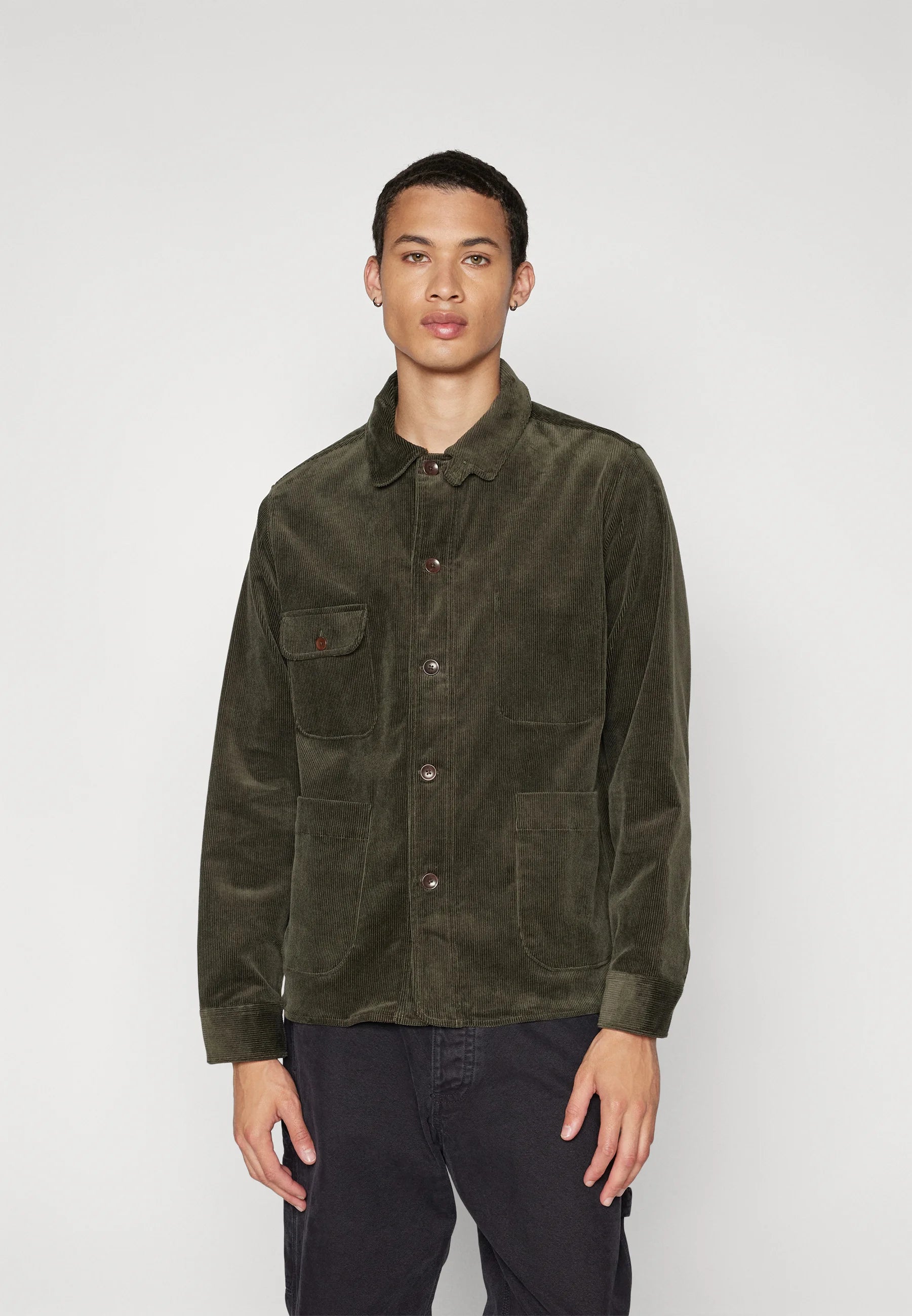 Pompeii Chore Jacket, Green Corduroy