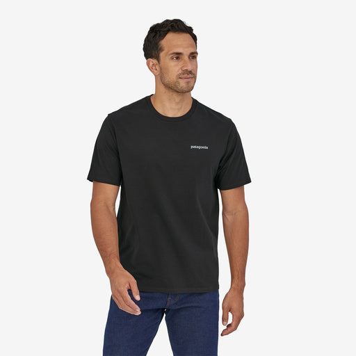Patagonia Men's P-6 Mission Organic T-Shirt,  Ink Black
