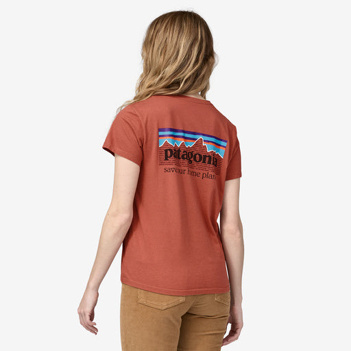 Patagonia Women's P-6 Mission Organic T-Shirt, burl red