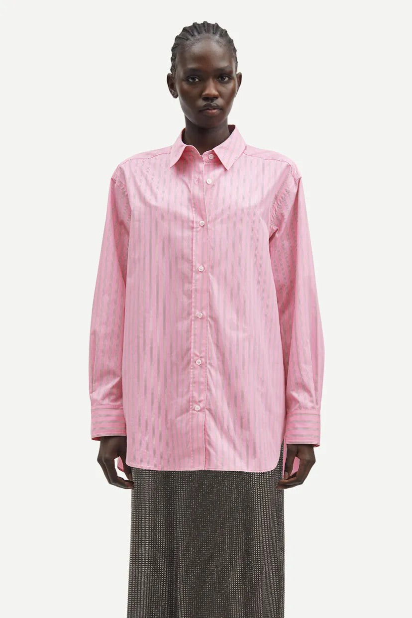 Samsöe Salova shirt, orchid smoke stripe