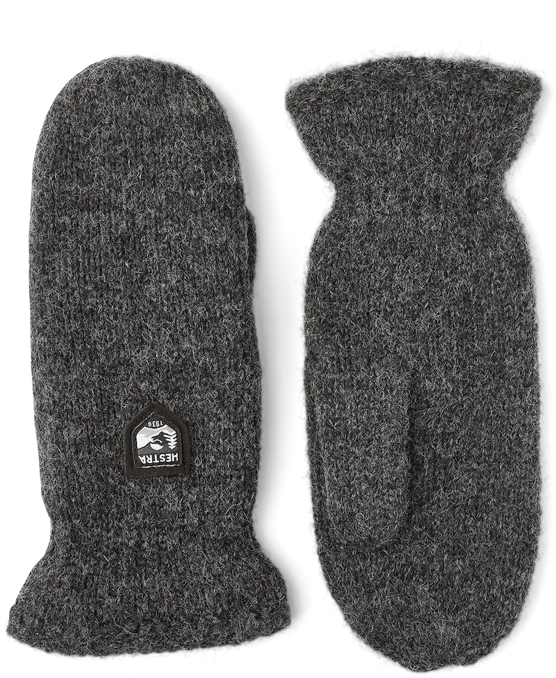 Hestra Gloves Womens Wool Mittens, Charcoal