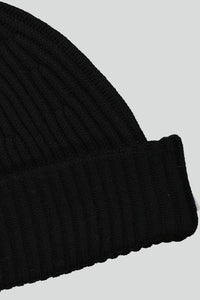 NN07 Rib Wool blend Beanie Black