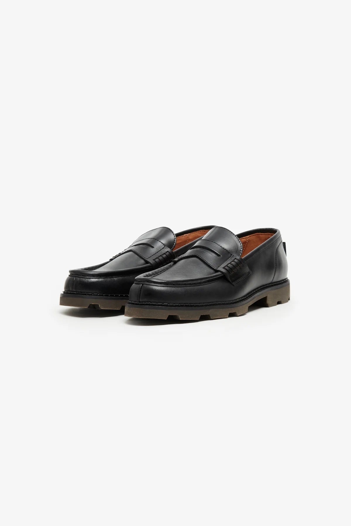 Pompeii Moden Leather Shoe Black