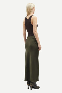 Samsöe Saagneta long skirt 12956, forest night