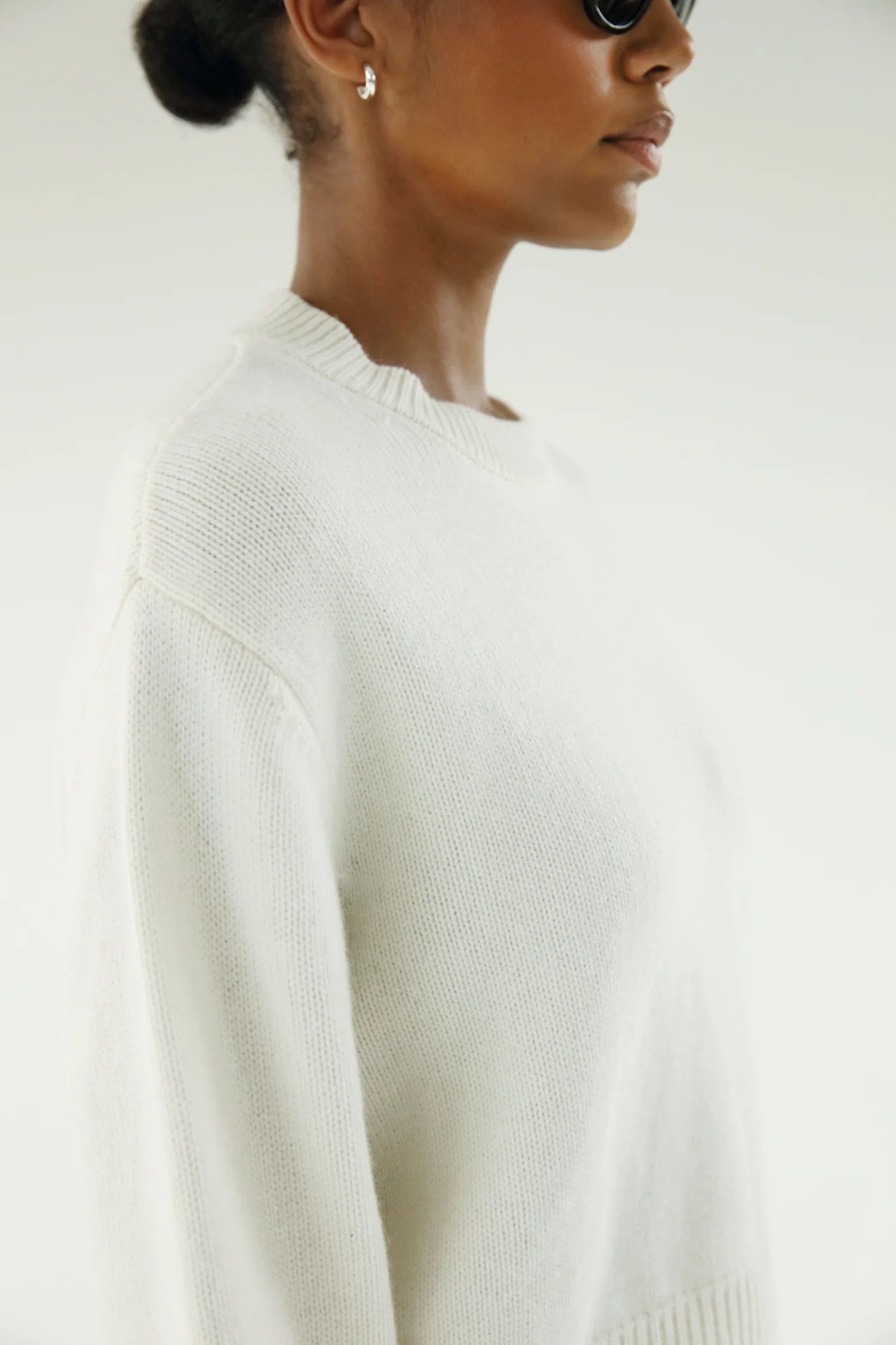 Almada Label Flin Crewneck Sweater - Ivory