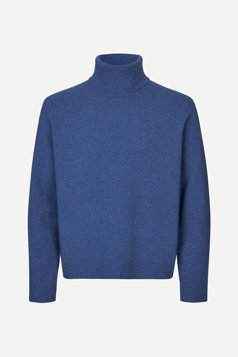 Samsöe Isak Knit Turtleneck True Navy