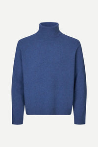 Samsöe Isak Knit Turtleneck True Navy