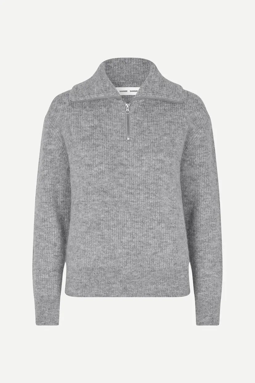 Samsöe Saanour HZ Sweater 7355 Grey Melange