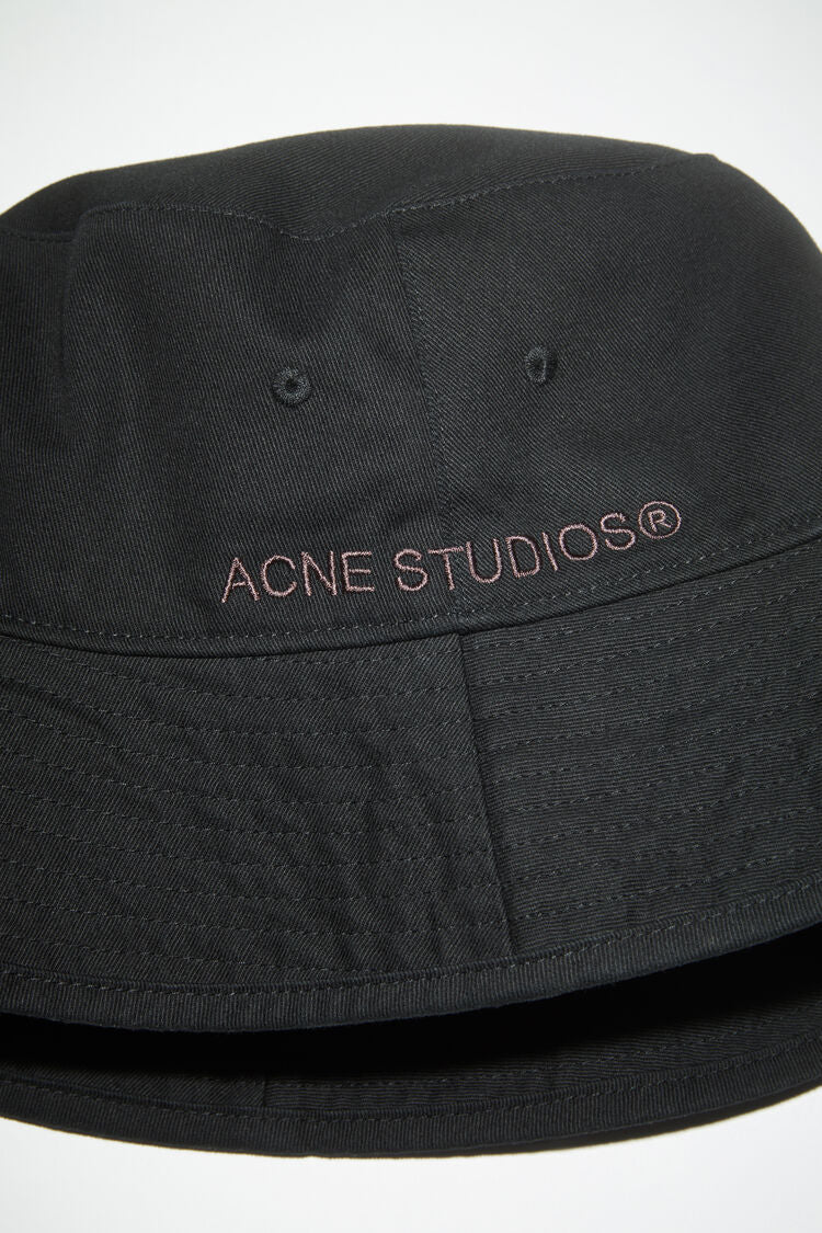 Acne Studios Twill Bucket Hat, black