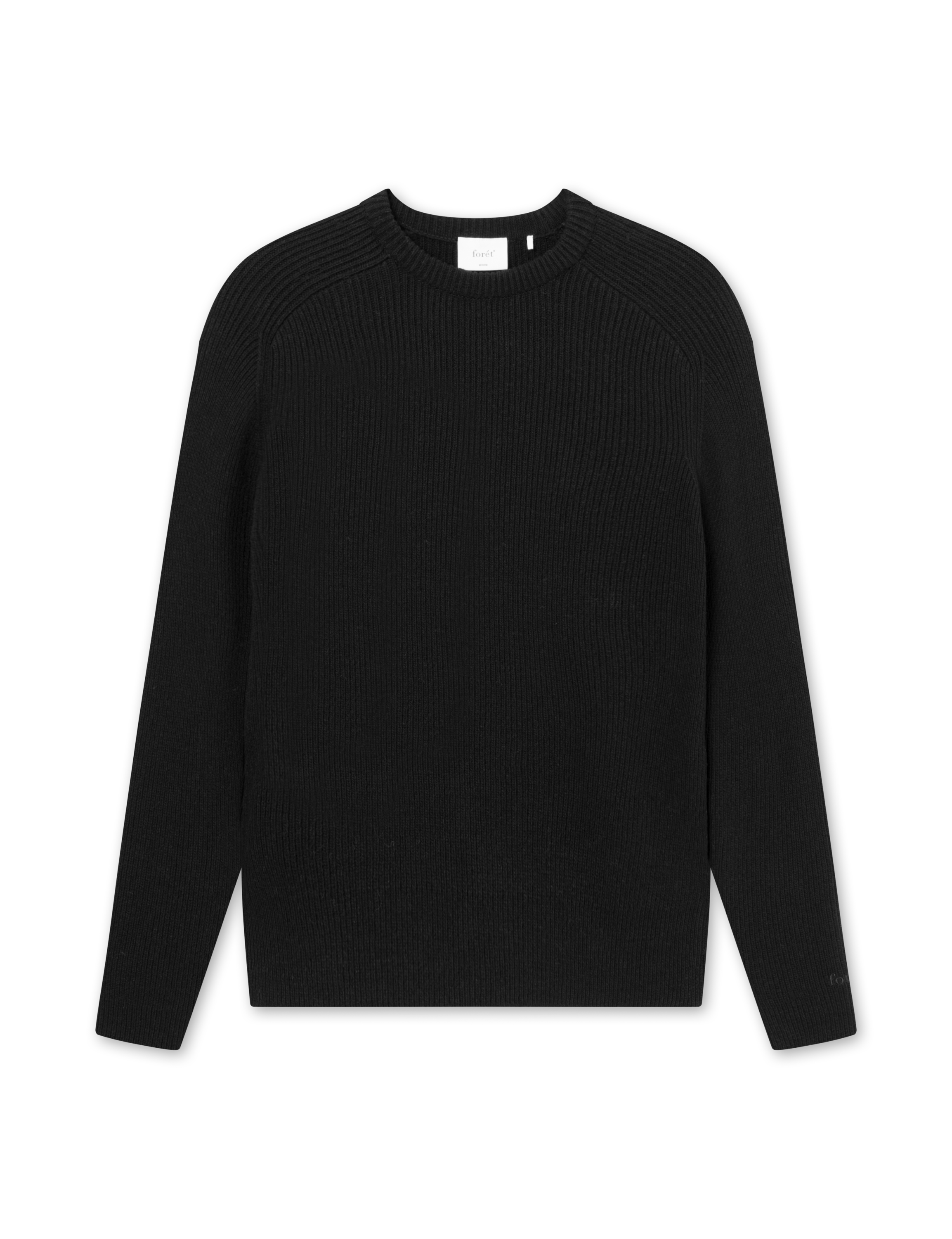 Foret Studio Cone Rib Knit, Black