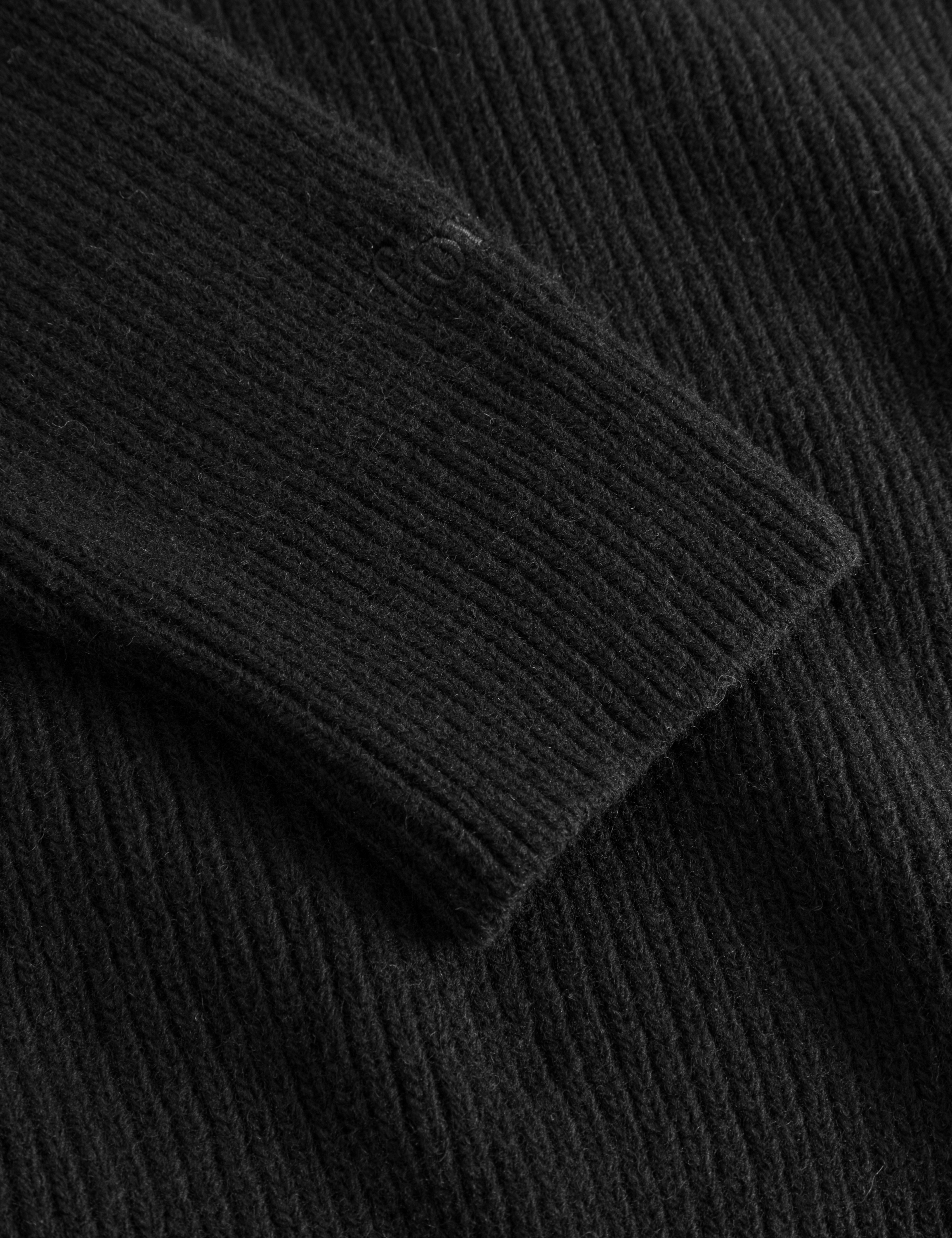 Foret Studio Cone Rib Knit, Black