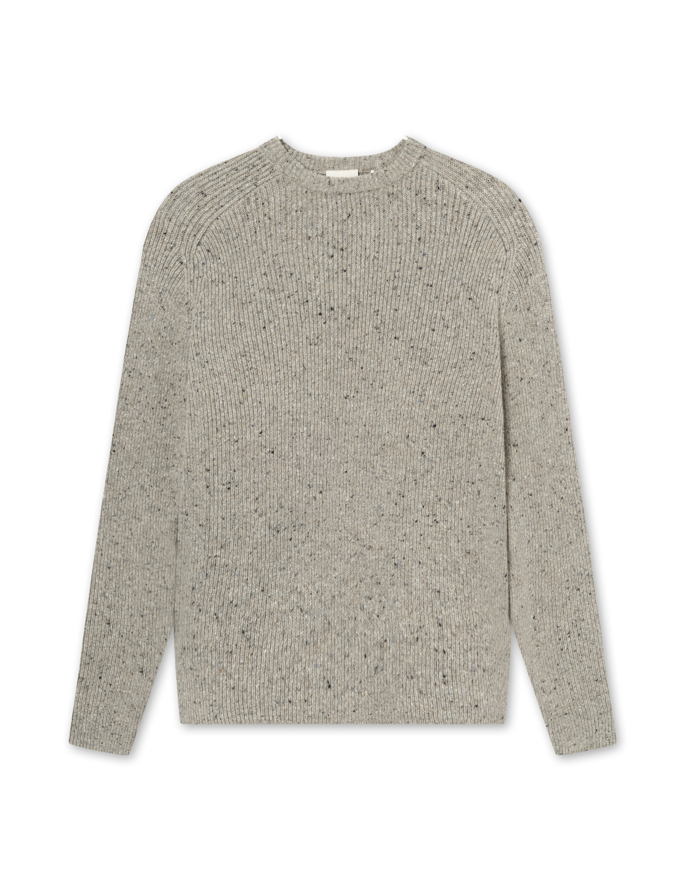 Foret Studio Cone Rib Knit, Light Grey Melange