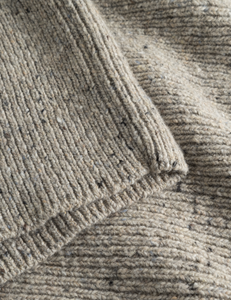 Foret Studio Cone Rib Knit, Light Grey Melange