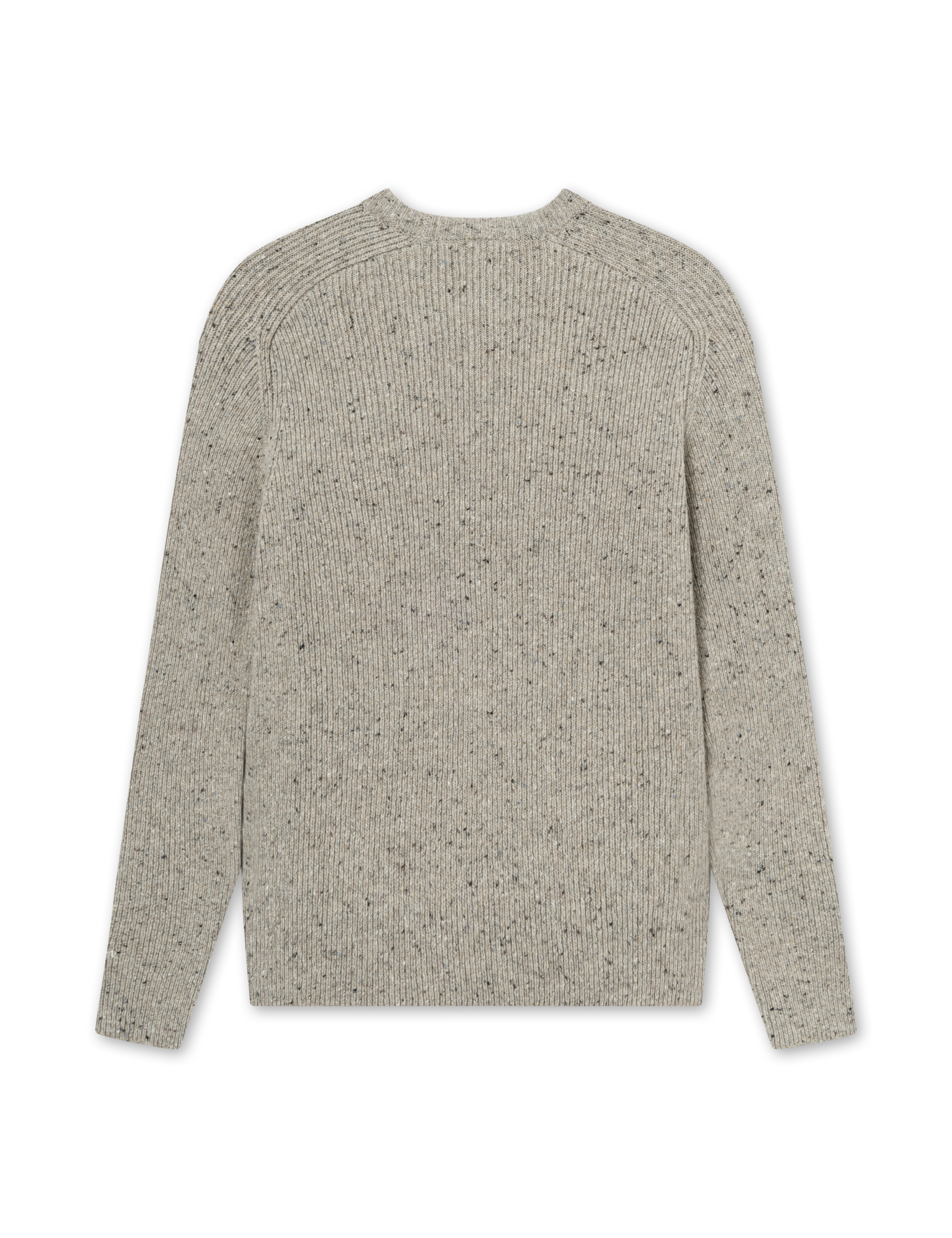 Foret Studio Cone Rib Knit, Light Grey Melange