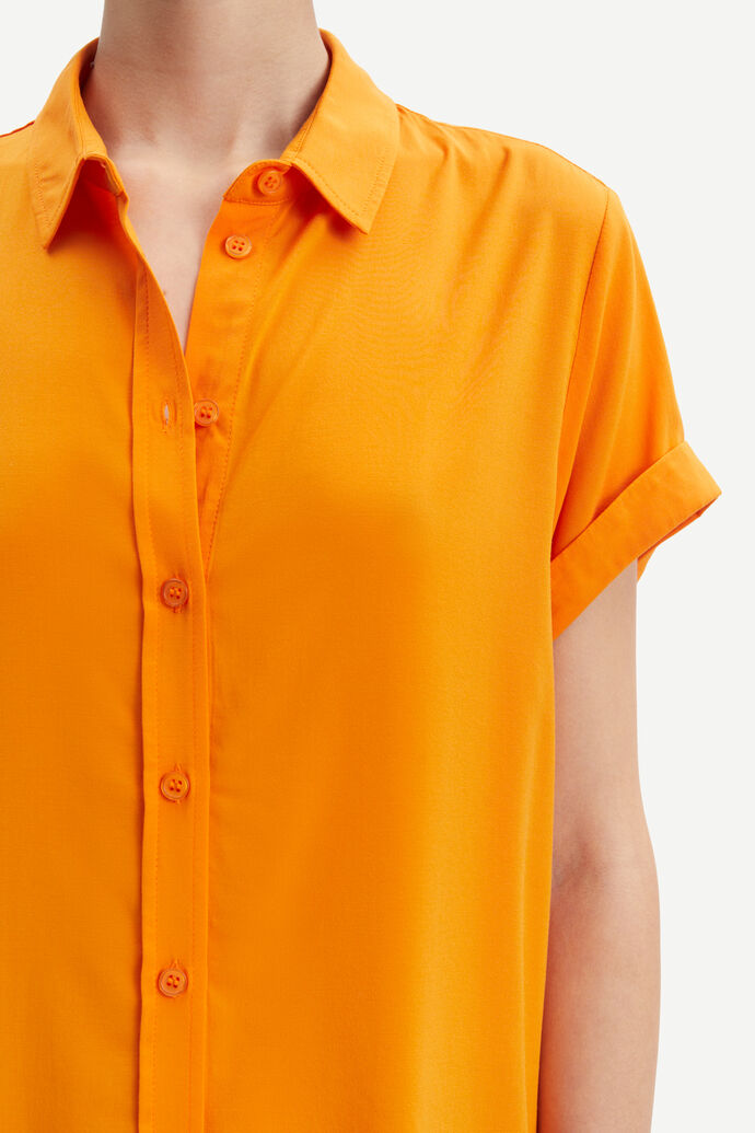 Samsöe Majan Short Sleeve Shirt 9942 - Russet Orange