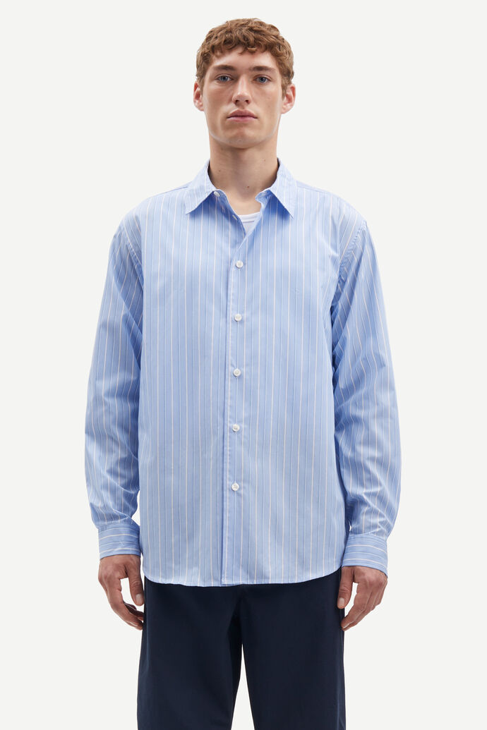 Samsöe Sadamon X Shirt 15139, Brunnera blue small st.