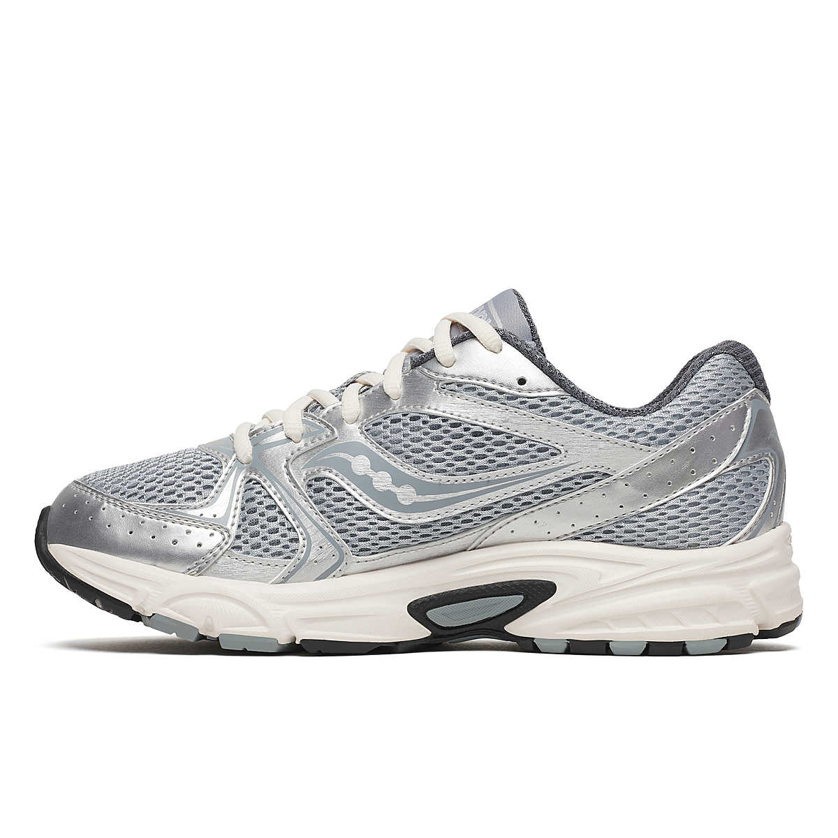 Saucony Womens Ride Millenium Silver / Cream