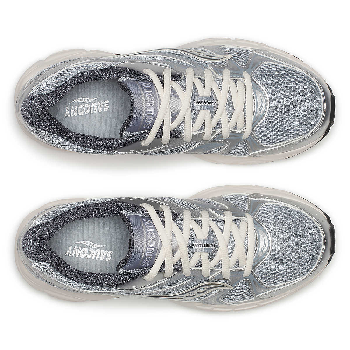 Saucony Womens Ride Millenium Silver / Cream