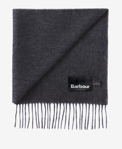 Barbour Plain Lambswool Scarf Charcoal Grey