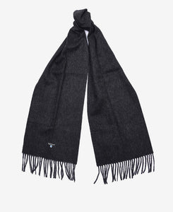 Barbour Plain Lambswool Scarf Charcoal Grey