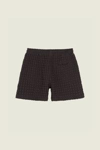 OAS Nearly Black Porto Waffle Shorts