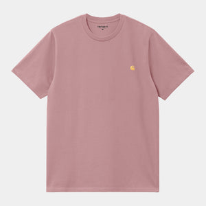 Carhartt WIP S/S Chase T-Shirt, Glassy Pink/Gold