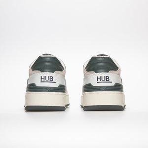 Hub Shoes Mens Smash, White / Sage Green