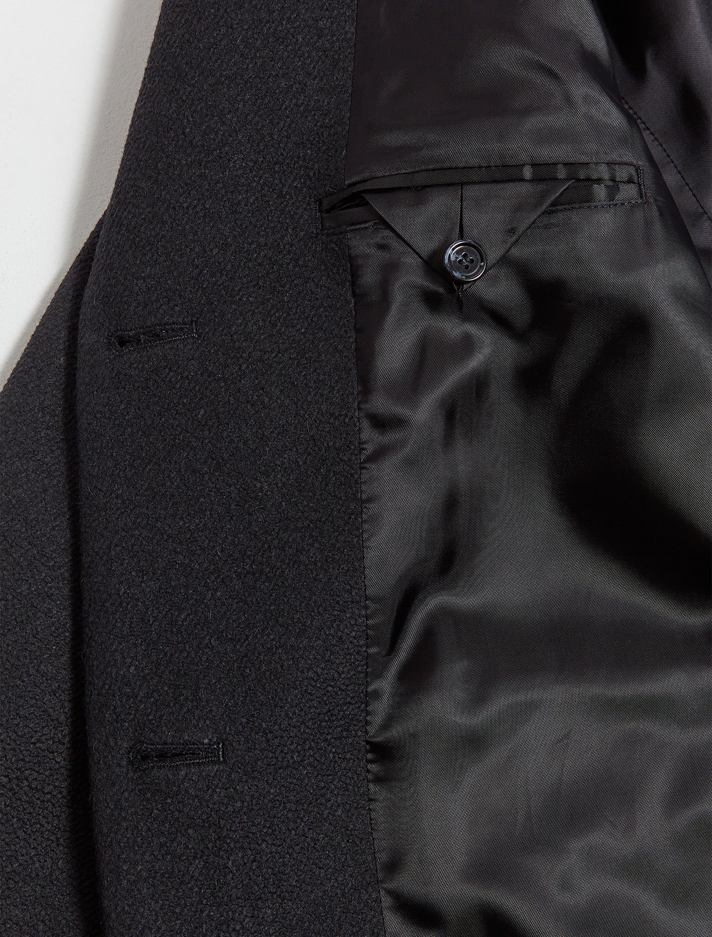 Acne Studios Tailored Twill Coat, Black