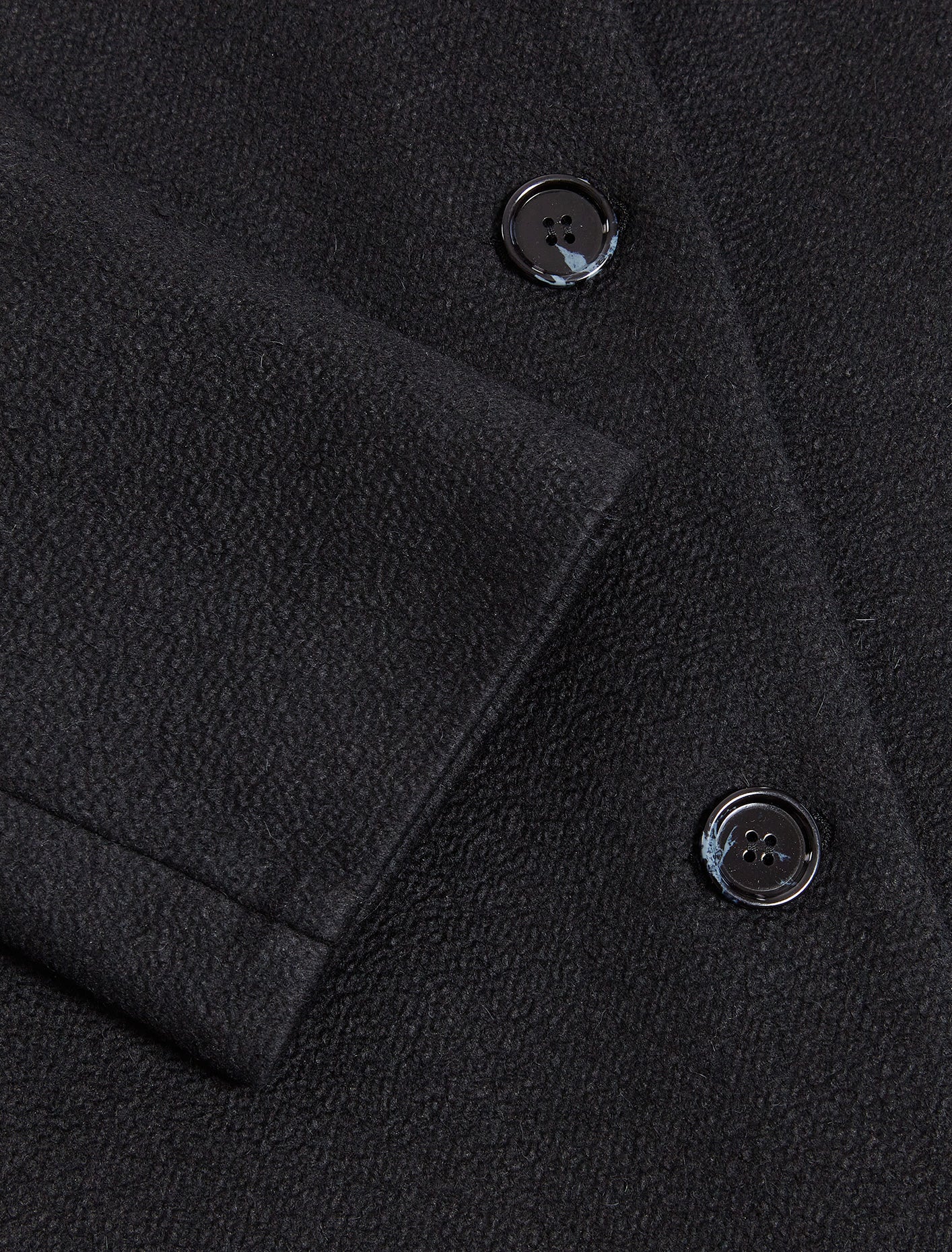 Acne Studios Tailored Twill Coat, Black